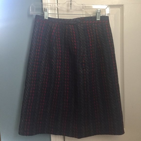 ILGWU Plaid/Stripe Skirt - Picture 4 of 6